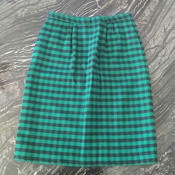 VALENTINO - vintage kelly green and black wool ski - Picture 1 of 4